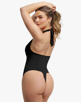 Body Modelador com Decote Solto e Controlo da Barriga para um Realce Elegante da Figura