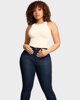 Body Modelador sem Mangas com Decote Redondo